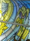 JEWISH AND KOSHER FRANCE: WINDOWS OF ACI SYNAGOGUE EZRAT AHIM (ASHKENAZ), IN NICE, FRANCE.