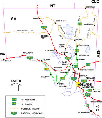Map of South Australia