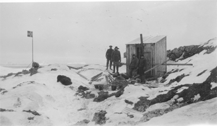 BOUVET ISLAND, NORWAY: THE FIRST HUT, BUILT ON KAPP CIRCONCISION IN 1929