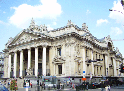 BOURSE DE BRUXELLES, BRUSSELS STOCK EXCHANGE, BELGIUM   הבורסה בבריסל
