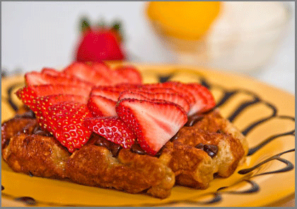 BELGIAN WAFFLE, LIEGE WAFFLE. PHOTO: WWW.OFFTHEWAFLE.COM