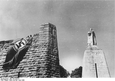 The Nazi Swastika over Verdun