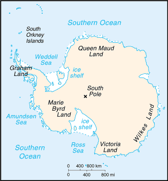 MAP OF ANTARCTICA