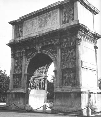 THE ARCH OF TRAJAN AT BENEVENTO, CAMPANIA, ITALY